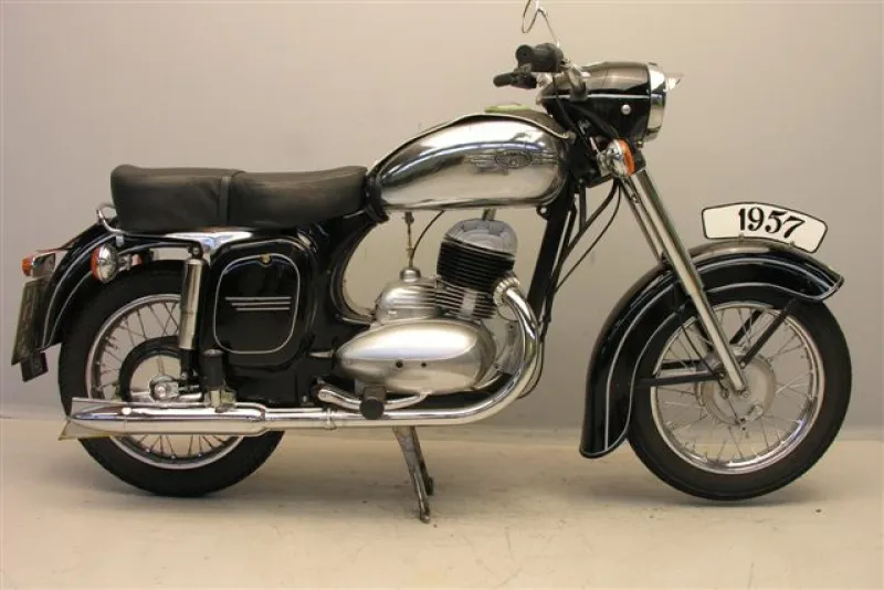 Jawa 250 kývačka, 353, štítek